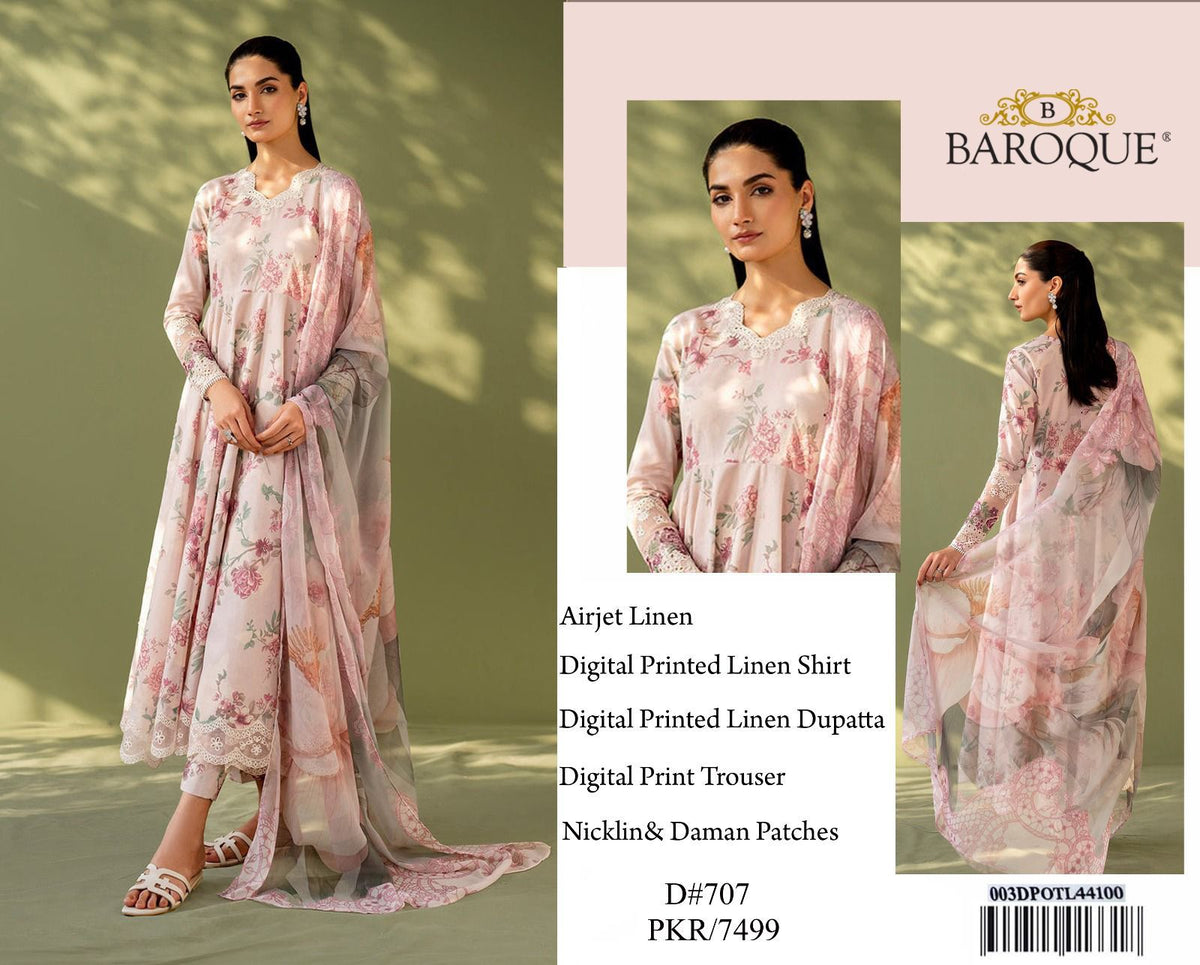 Fabric Fine Quality &nbsp;Linen 3pc