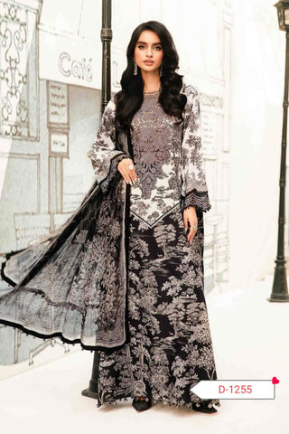 Maria B. LAWN Suit With CHIFFON Dupatta