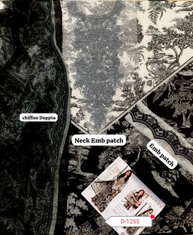 Maria B. LAWN Suit With CHIFFON Dupatta