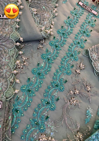 BRIDAL/ORGANZA 3 PCS  EMBROIDERED | Brand ELAAF BRIDAL/ORGANZA