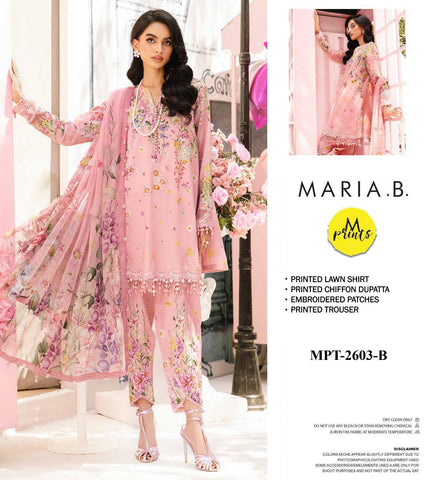 Brand :MARIA.B |  Fabric :Lawn  Chiffon
