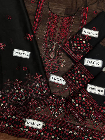 BRAND…NOORMA KAAMAL | CHIFFON Suit With MALAI Trouser