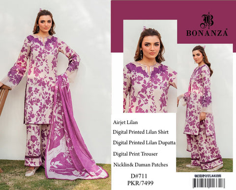 Fabric Fine Quality ;Linen 3pc