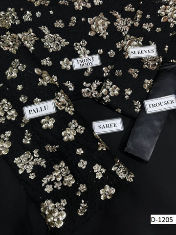 JAZMIN | CHIFFON Saree With SATIN SILK Trouser