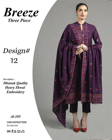 Fancy Winter Collection 2025 | Fabric Best Quality DHANAK 100*100 3pc