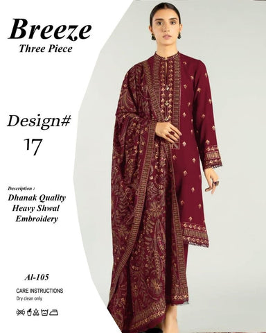 Fancy Winter Collection 2025 | Fabric Best Quality DHANAK 100*100 3pc