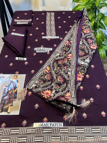 Fancy Winter Collection 2025 | Fabric Best Quality DHANAK 100*100 3pc