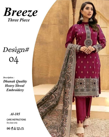 Fancy Winter Collection 2025 | Fabric Best Quality DHANAK 100*100 3pc