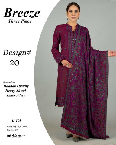 Fancy Winter Collection 2025 | Fabric Best Quality DHANAK 100*100 3pc