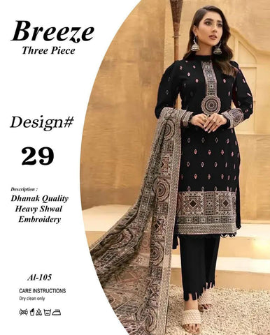 Fancy Winter Collection 2025 | Fabric Best Quality DHANAK 100*100 3pc