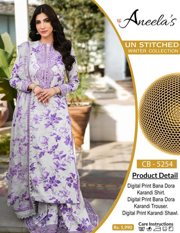 Bana-Dora Karandi | 3 PC Embroidery Suites