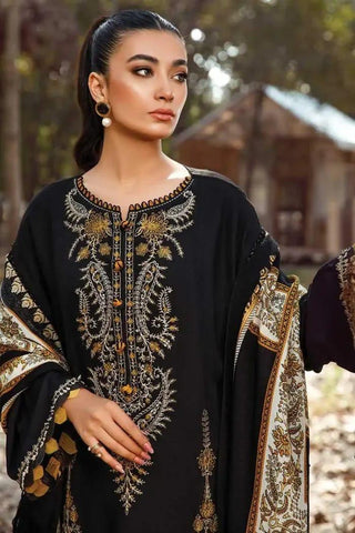 Luxury Embroidered 3pc Dhanak Fabric