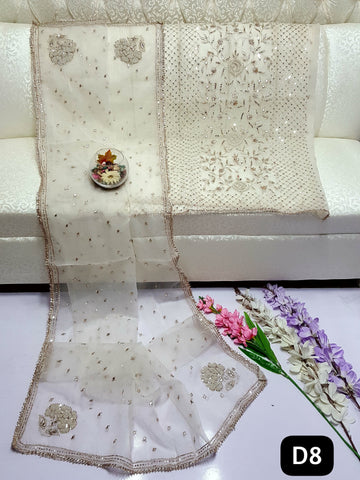 Swarovski Pearl's with Aari & Sequence & Special Lcd Rose Gold Gotta Work

2Pc Shirt & Duppata