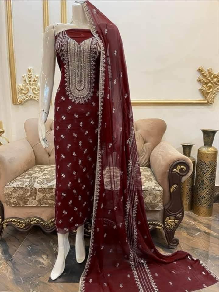 Fabric Pure Soft Chiffon
2Piece Shirt & Duppata