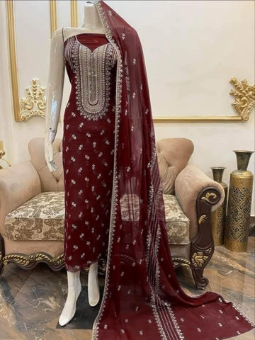 Fabric Pure Soft Chiffon
2Piece Shirt & Duppata