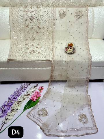 Swarovski Pearl's with Aari & Sequence & Special Lcd Rose Gold Gotta Work

2Pc Shirt & Duppata