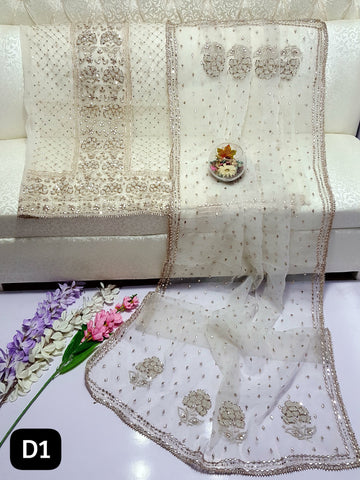 Swarovski Pearl's with Aari & Sequence & Special Lcd Rose Gold Gotta Work

2Pc Shirt & Duppata